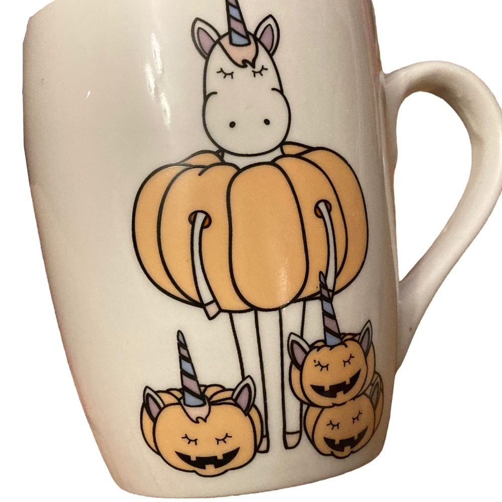 Happy Halloween Unicorn Mug Hazel & Co. Jack O’ Lanterns - Picture 2 of 4